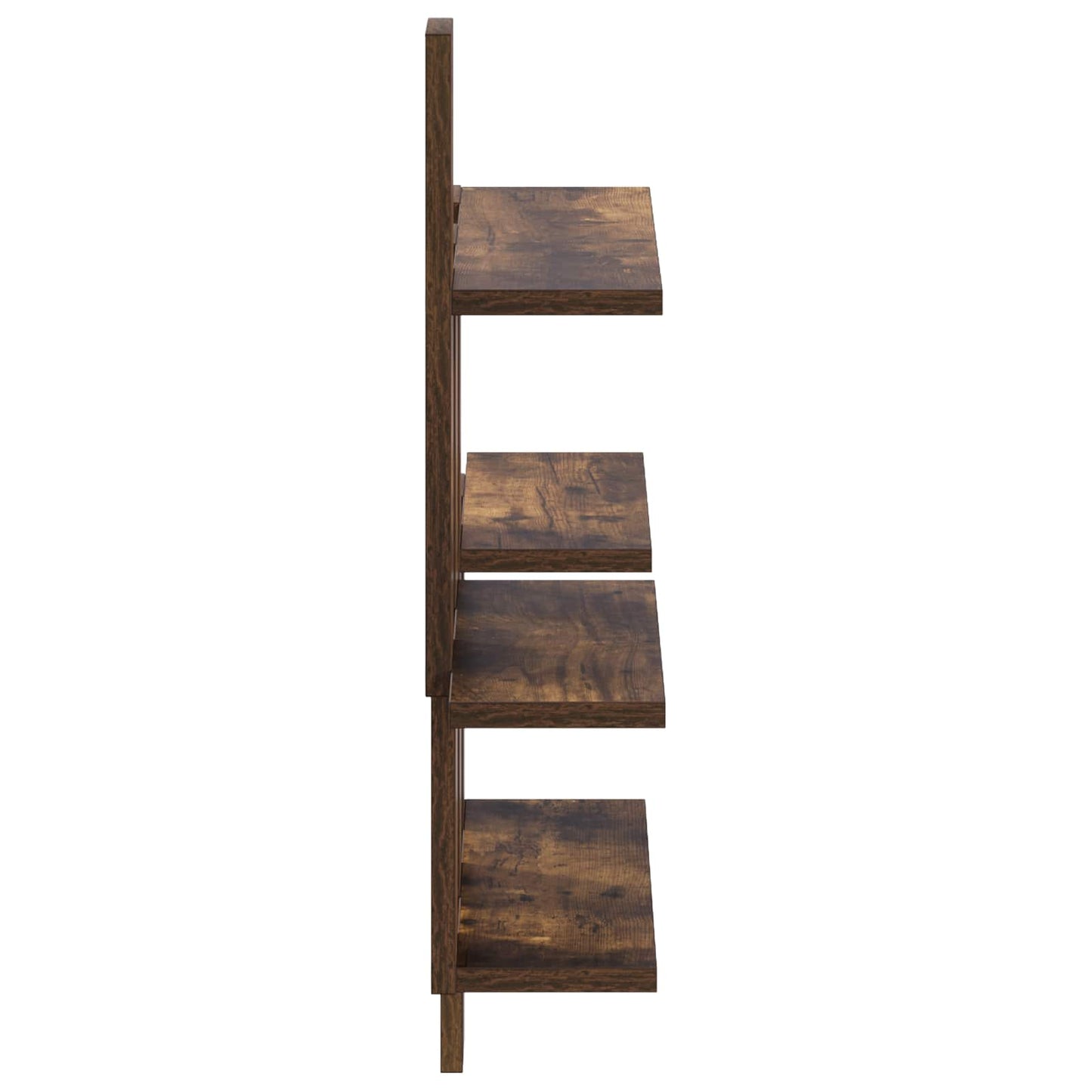 Wall Shelf Smoked Oak 85 x 13.5 x 73.5 cm Engineered Wood