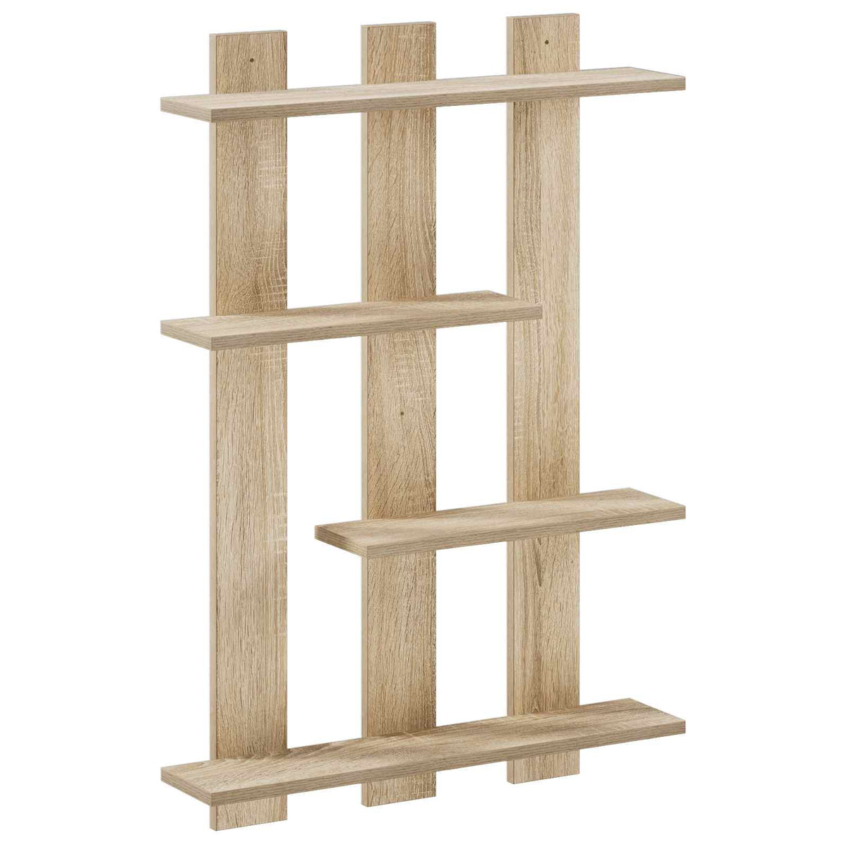 Wall Shelf Sonoma Oak 61 x 13.5 x 88 cm Engineered Wood