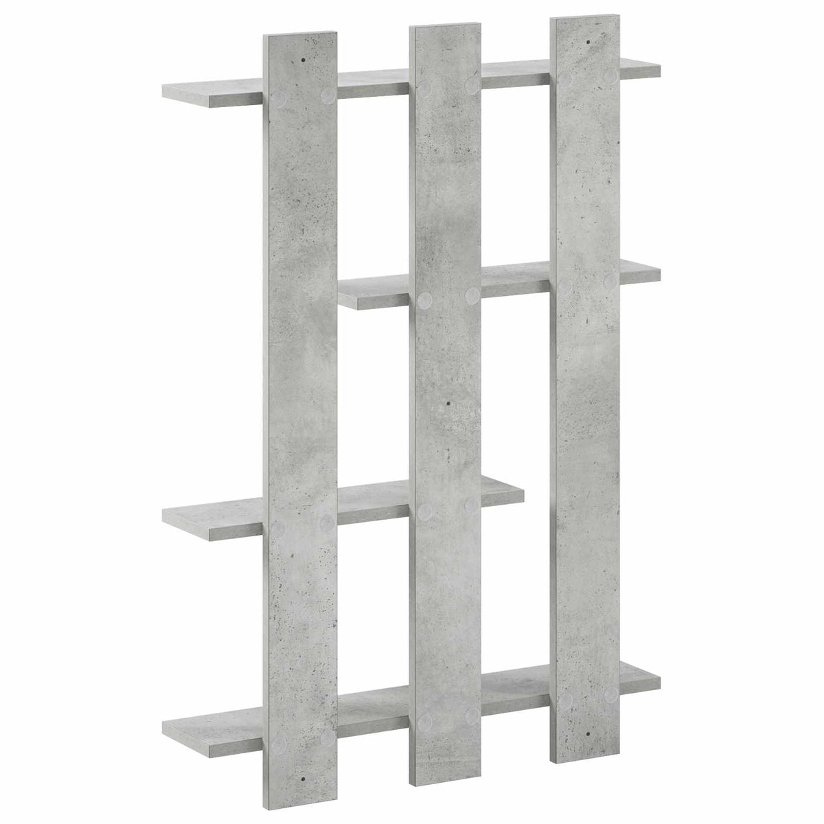 Wall Shelf Concrete Grey 61 x 13.5 x 88 cm Engineered Wood