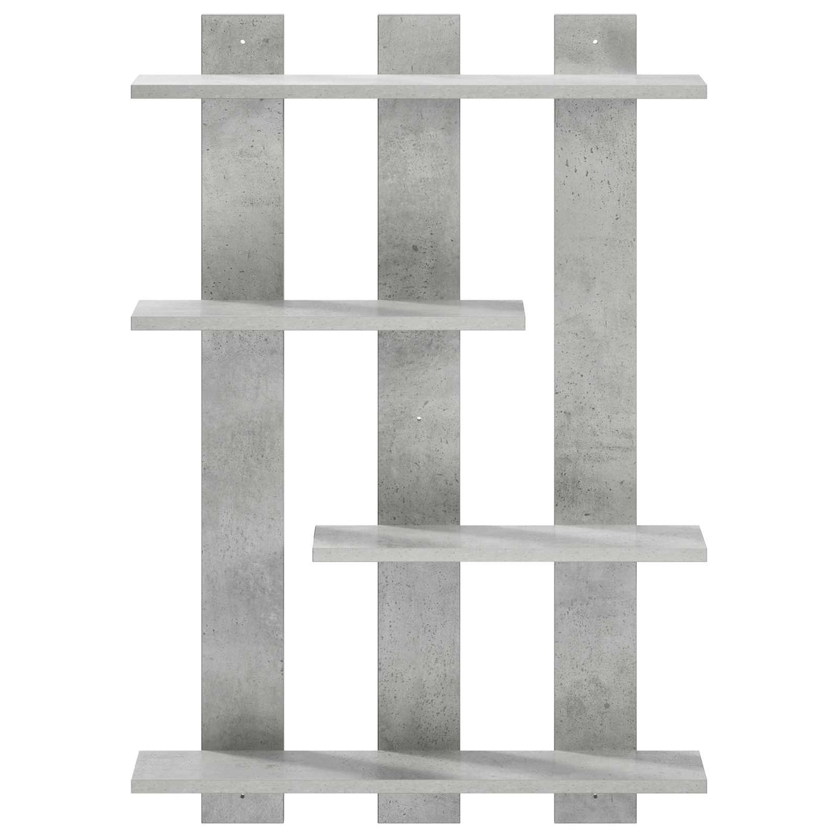 Wall Shelf Concrete Grey 61 x 13.5 x 88 cm Engineered Wood