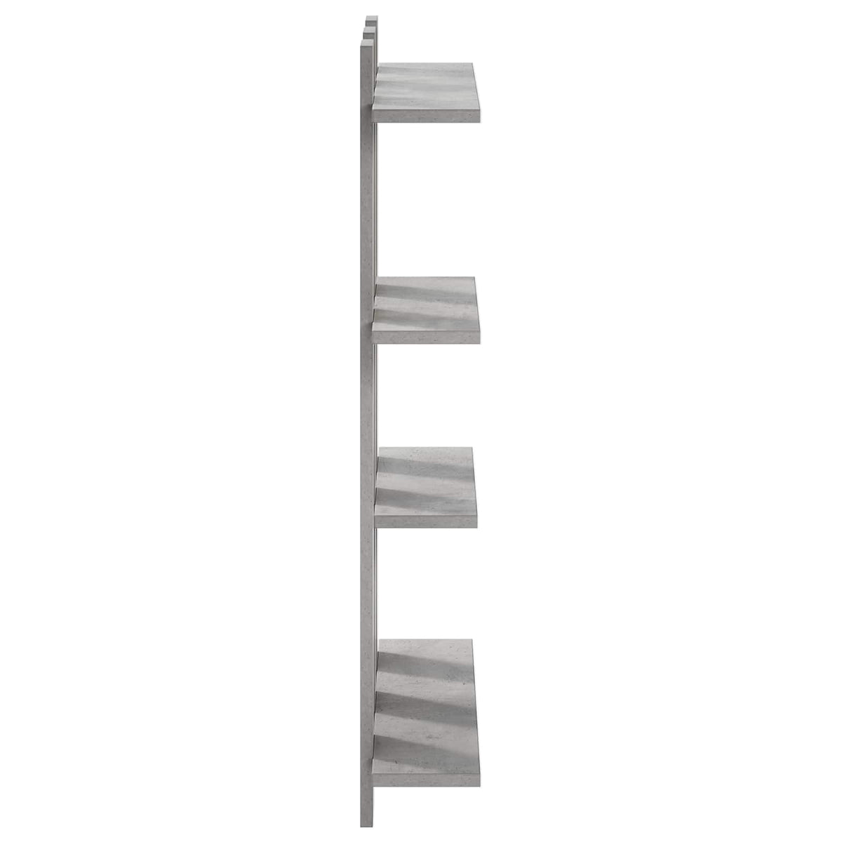 Wall Shelf Concrete Grey 61 x 13.5 x 88 cm Engineered Wood