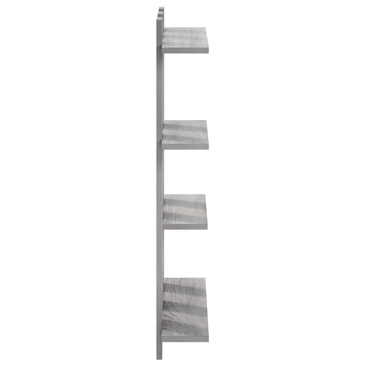 Wall Shelf Grey Sonoma 61 x 13.5 x 88 cm Engineered Wood