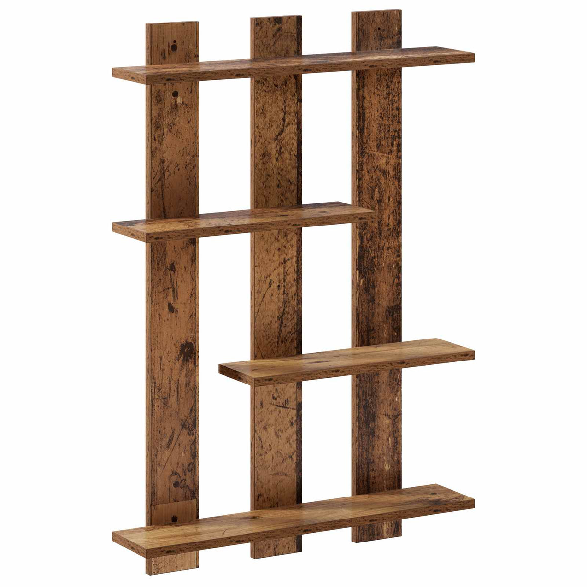 Wall Shelf Old Wood 61 x 13.5 x 88 cm Engineered Wood