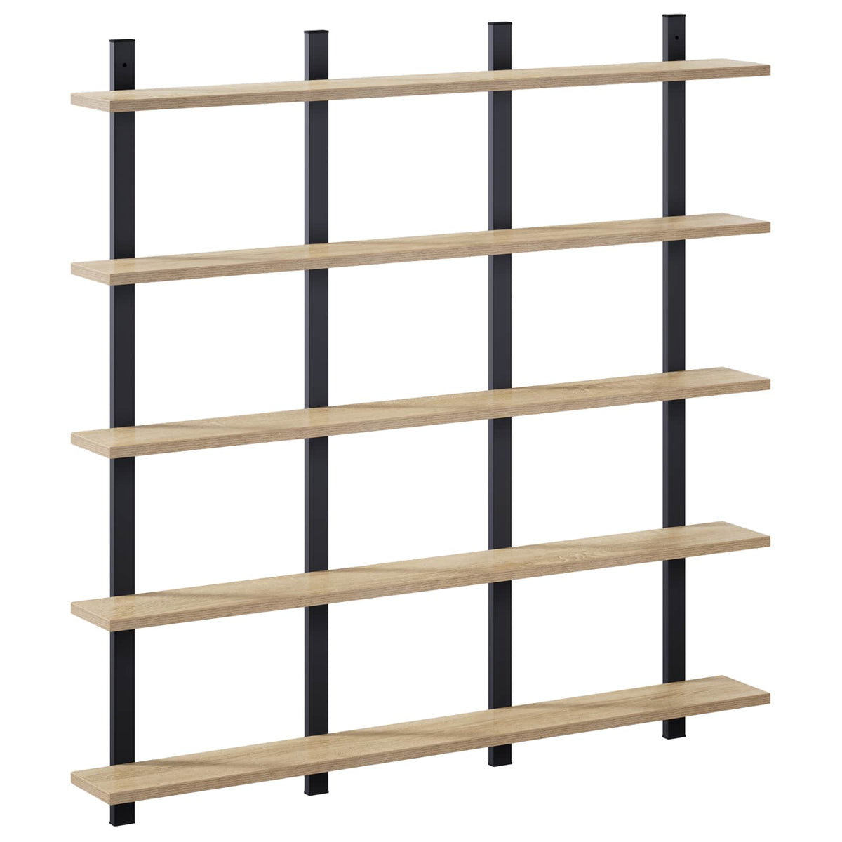 Wall Shelf Sonoma Oak 102 x 13.5 x 102 cm Engineered Wood