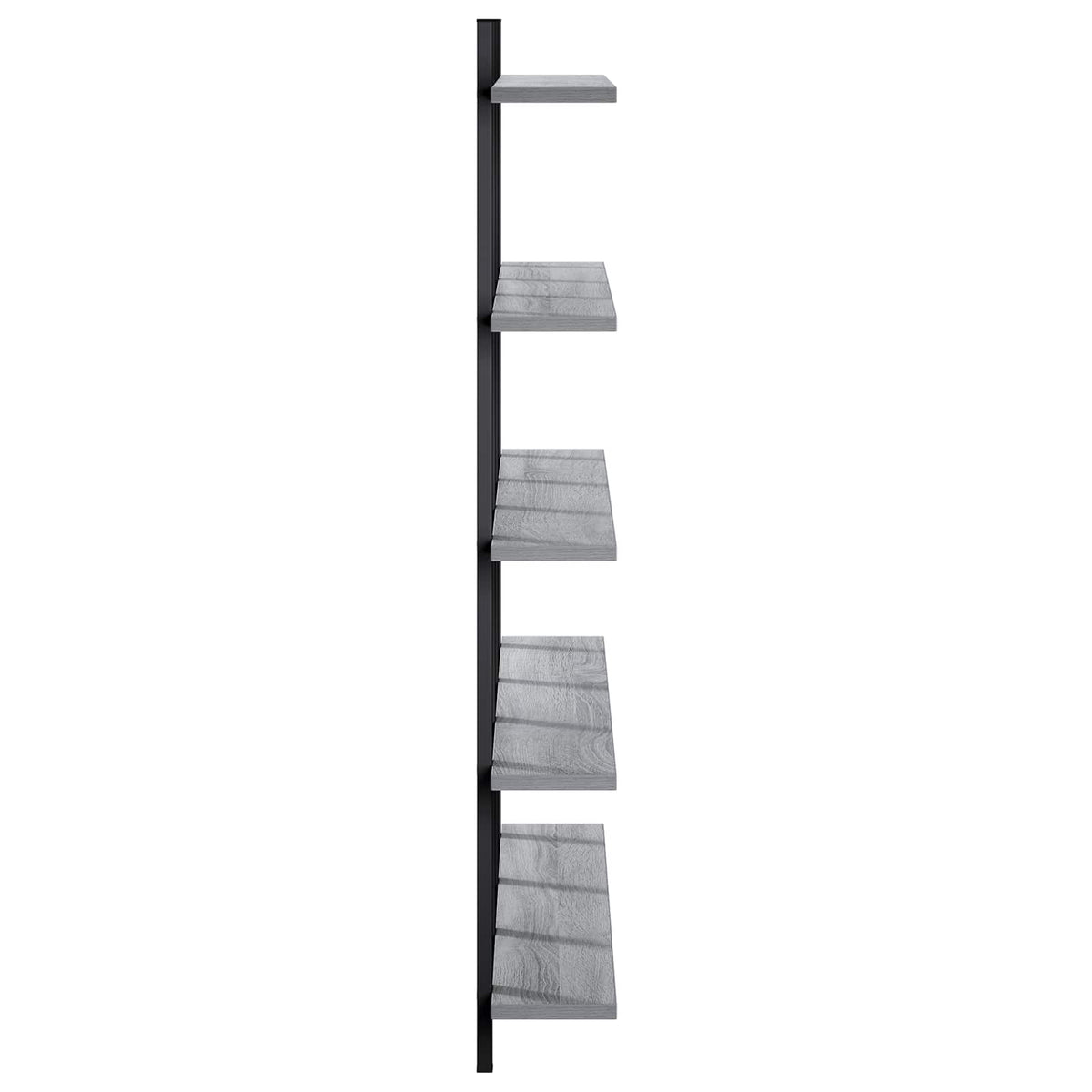 Wall Shelf Grey Sonoma 102 x 13.5 x 102 cm Engineered Wood