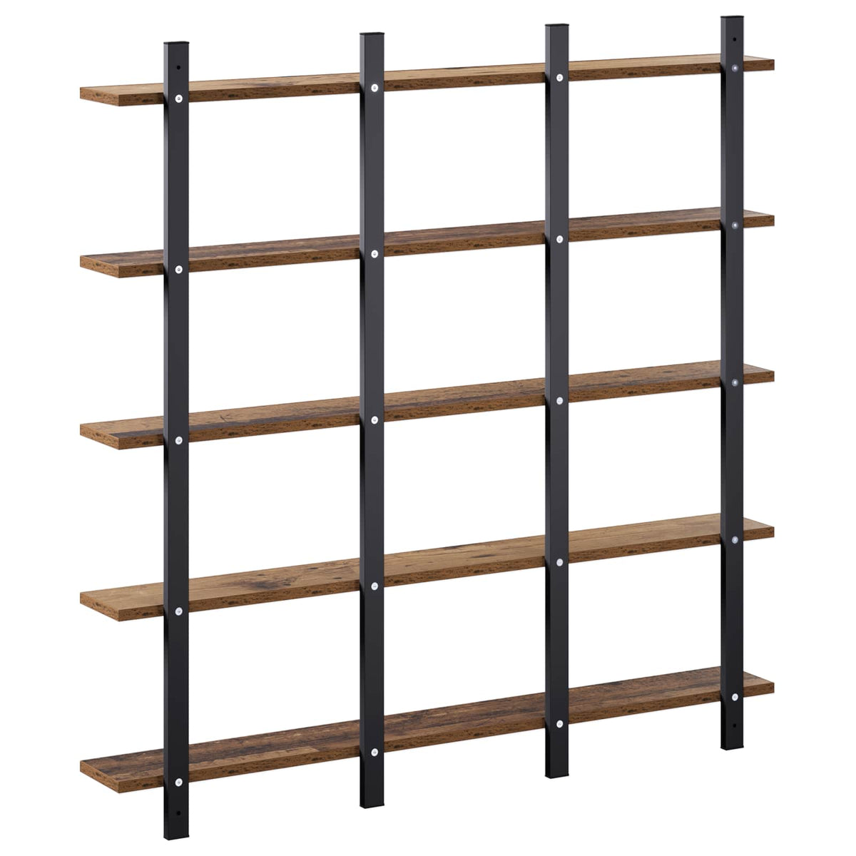 Wall Shelf Old Wood 102 x 13.5 x 102 cm Engineered Wood