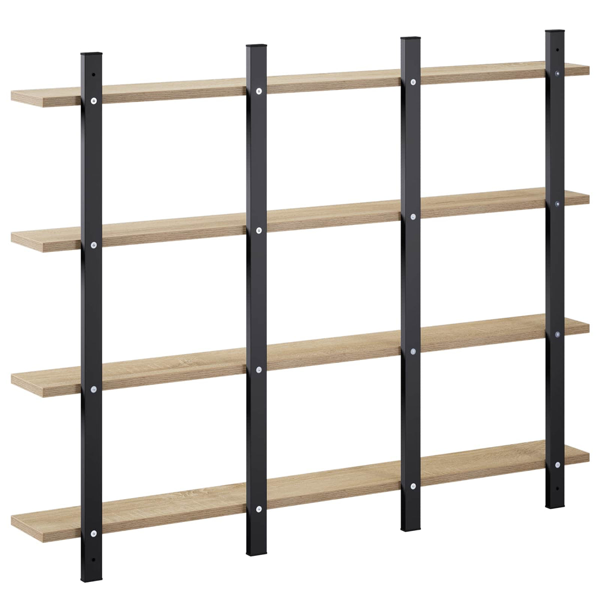 Wall Shelf Sonoma Oak 102 x 13.5 x 80 cm Engineered Wood