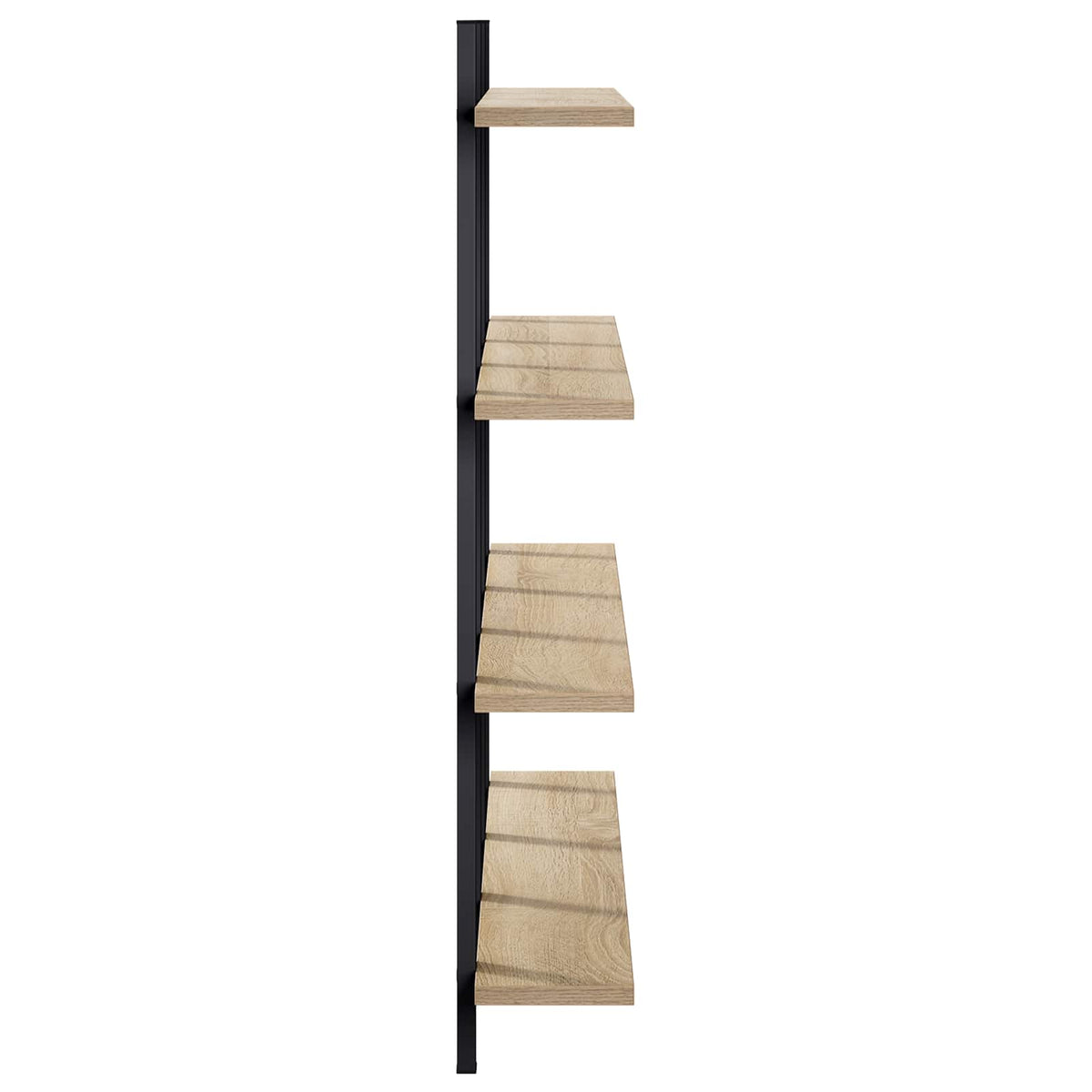 Wall Shelf Sonoma Oak 102 x 13.5 x 80 cm Engineered Wood