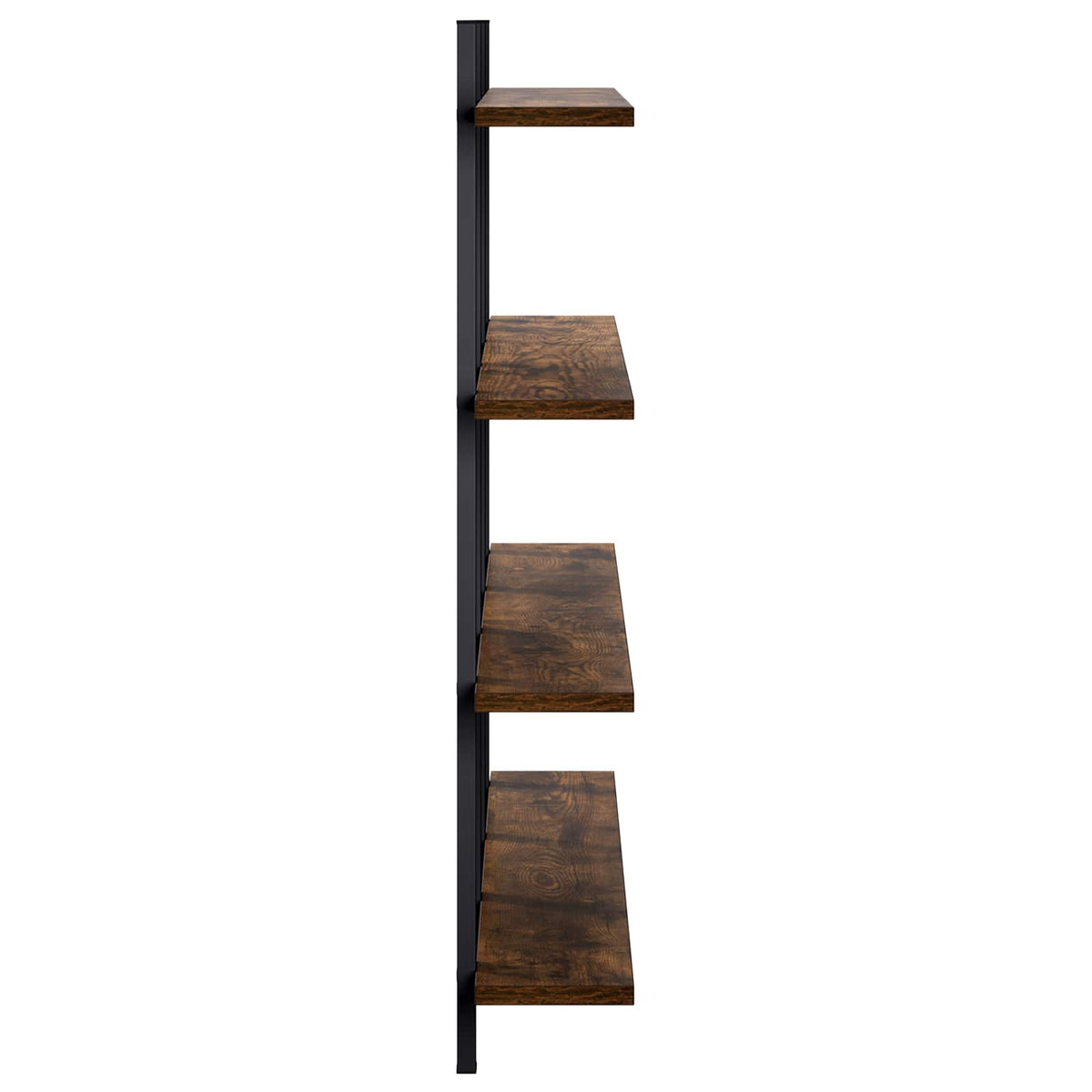 Wall Shelf Smoked Oak 102 x 13.5 x 80 cm Engineered Wood