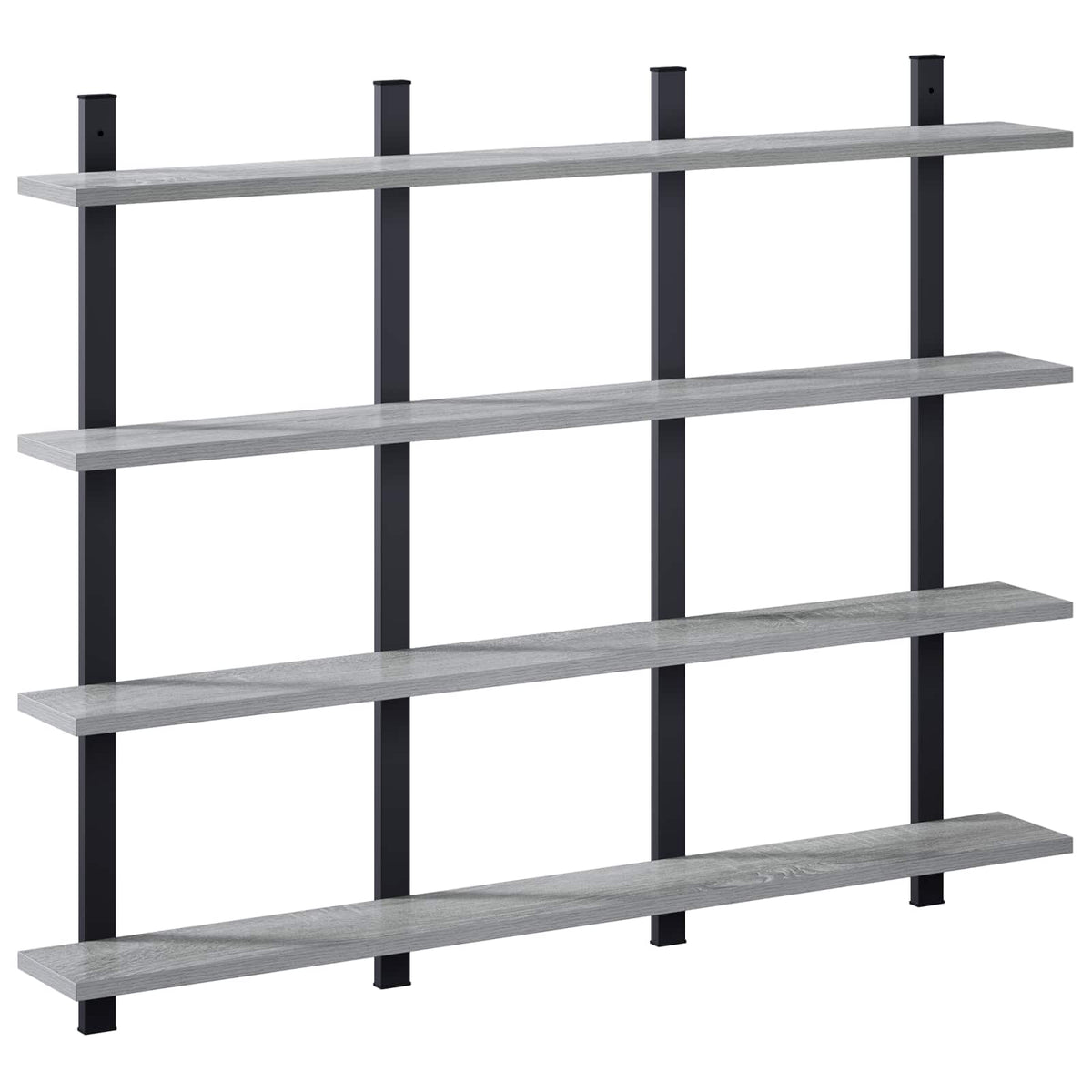 Wall Shelf Grey Sonoma 102 x 13.5 x 80 cm Engineered Wood