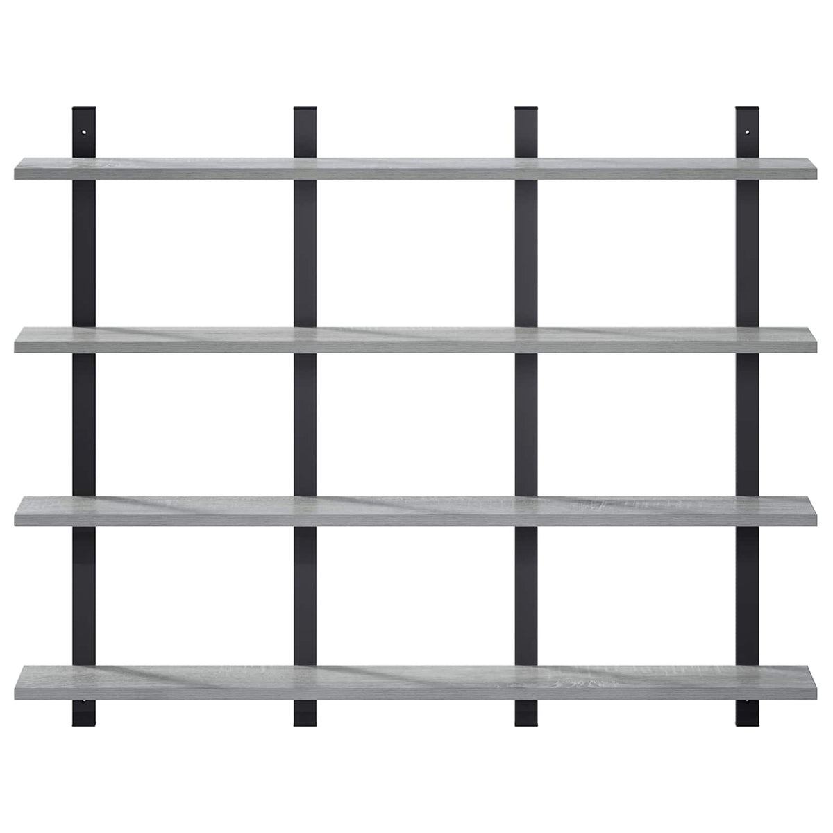 Wall Shelf Grey Sonoma 102 x 13.5 x 80 cm Engineered Wood