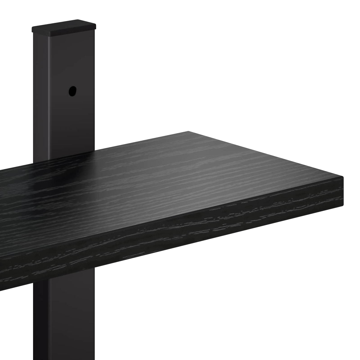 Wall Shelf Black Oak 79.5 x 13.5 x 102 cm Engineered Wood