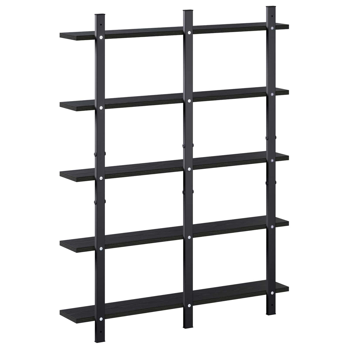 Wall Shelf Black Oak 79.5 x 13.5 x 102 cm Engineered Wood