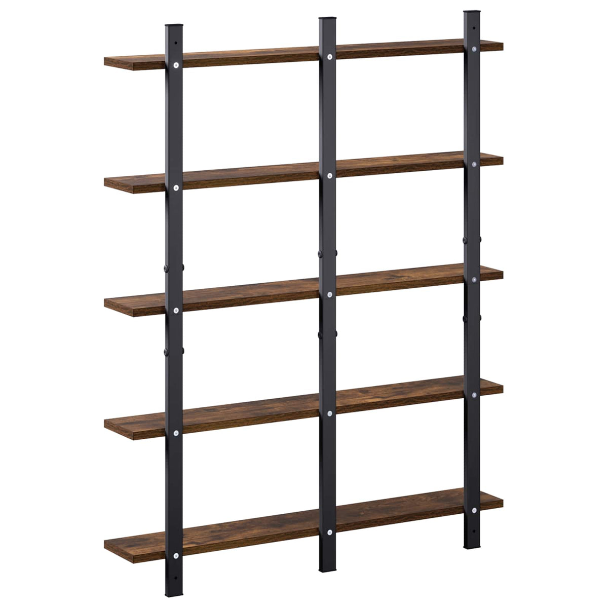 Wall Shelf Smoked Oak 79.5 x 13.5 x 102 cm Engineered Wood