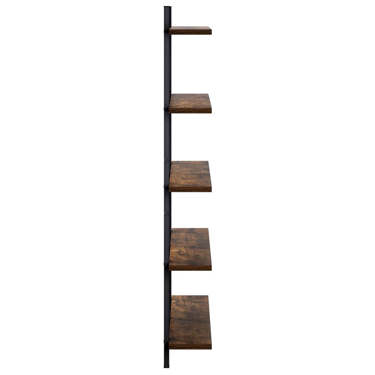 Wall Shelf Smoked Oak 79.5 x 13.5 x 102 cm Engineered Wood
