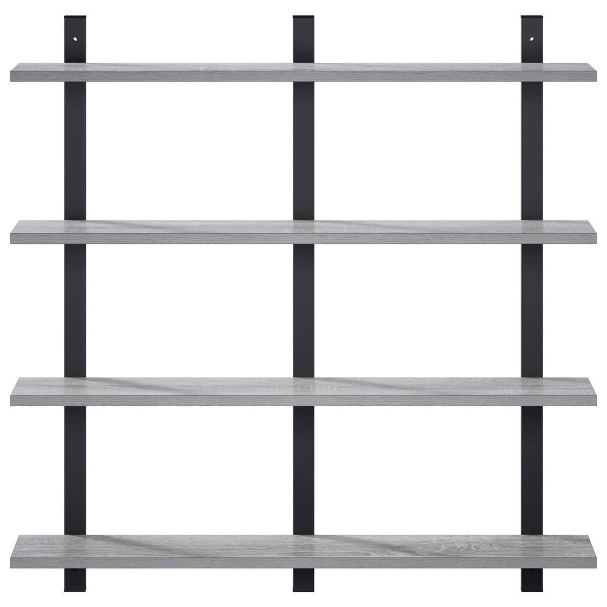 Wall Shelf Grey Sonoma 79.5 x 13.5 x 80 cm Engineered Wood