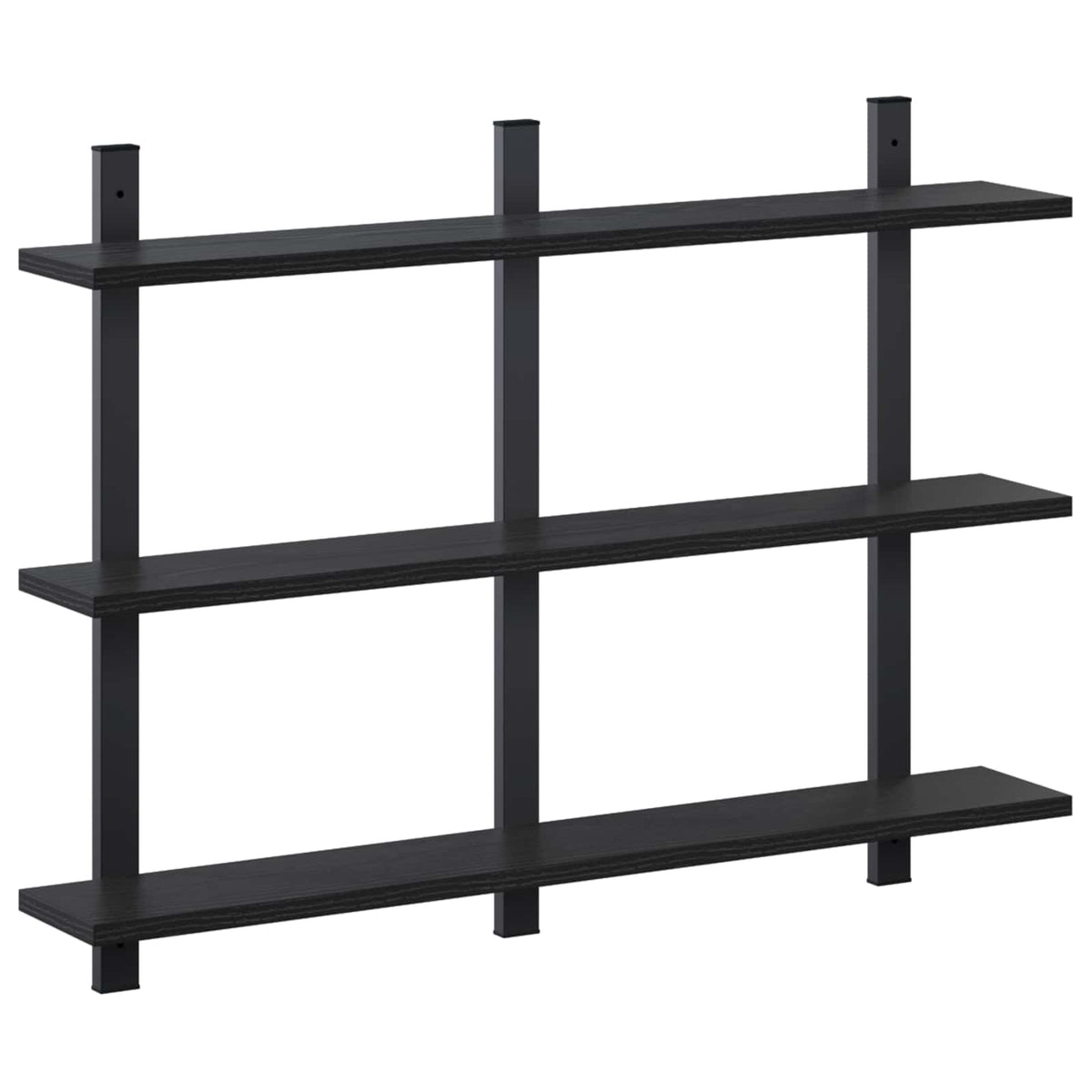Wall Shelf Black Oak 79.5 x 13.5 x 58 cm Engineered Wood
