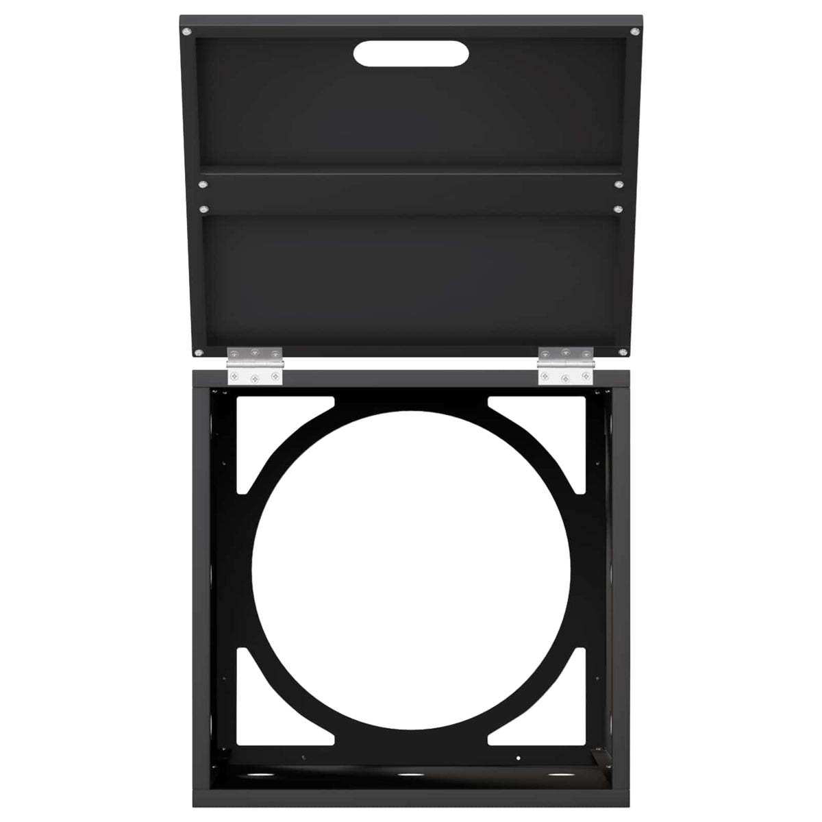 Propane Tank Cover 40 x 40 x 66 cm Steel Black