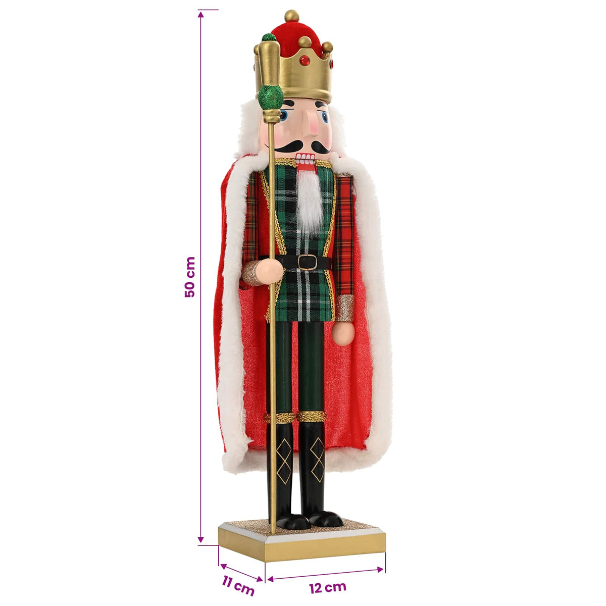Christmas Nutcracker TURKU Red and Black 50 cm