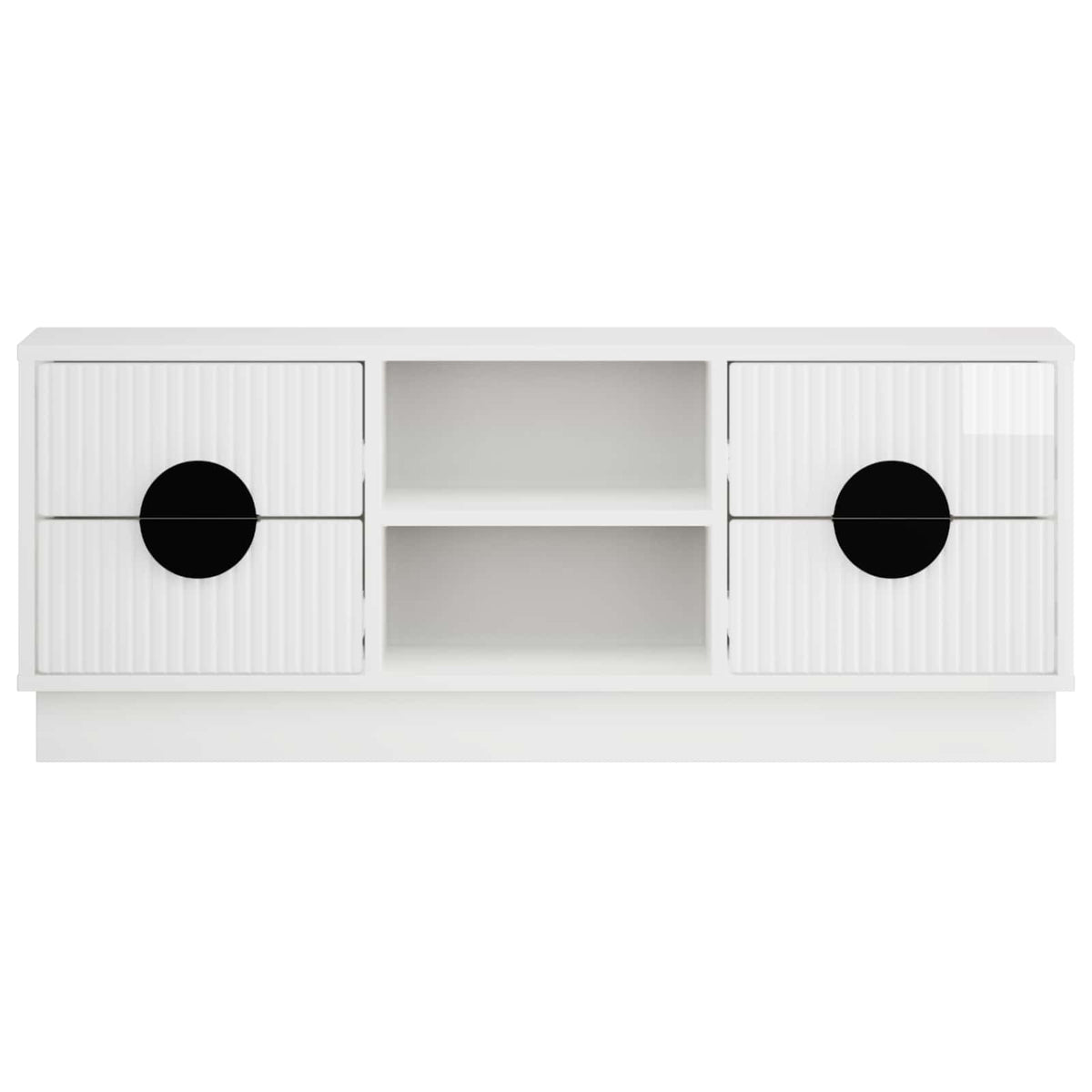 TV Cabinet VENRAY 101 x 36.5 x 40 cm High Gloss White