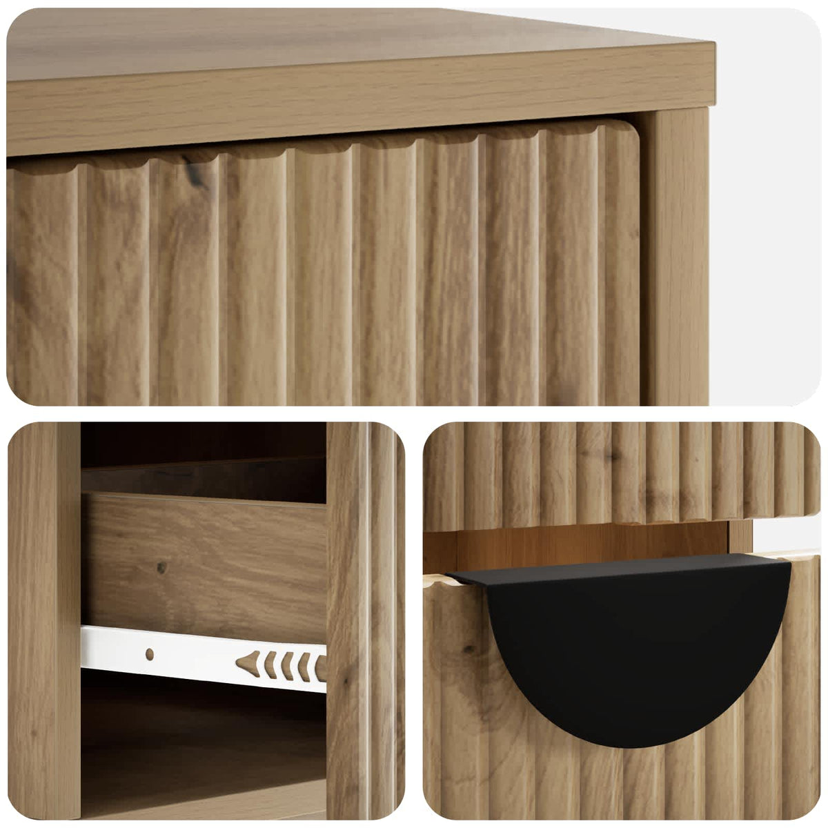 TV Cabinet VENRAY 101 x 36.5 x 40 cm Artisan Oak