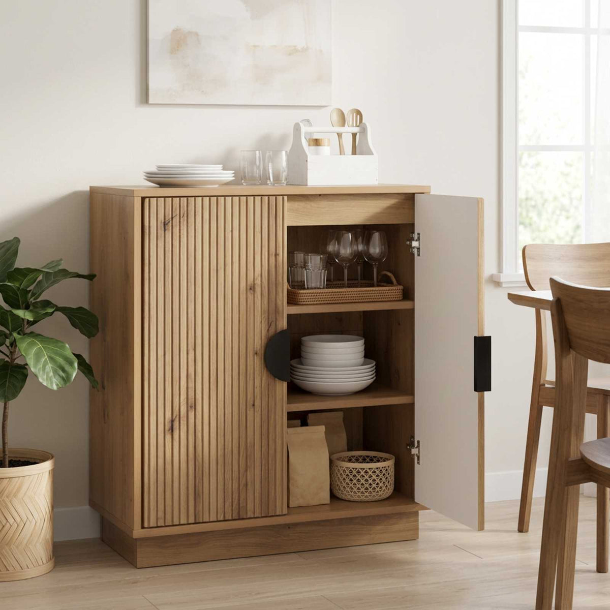 Sideboard VENRAY Artisan Oak 66 x 33 x 77.5 cm Engineered Wood