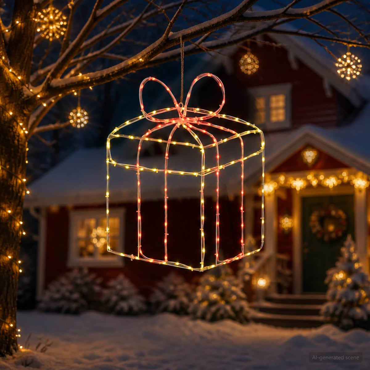 Christmas Window Silhouette Lights LOVIISA 200 LEDs