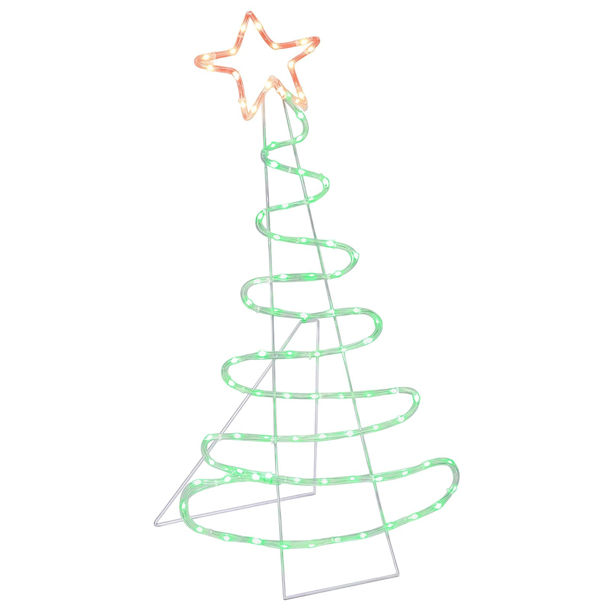 LED Sign Christmas Tree LOVIISA 100 LEDs Red, Green 51 x 99 cm