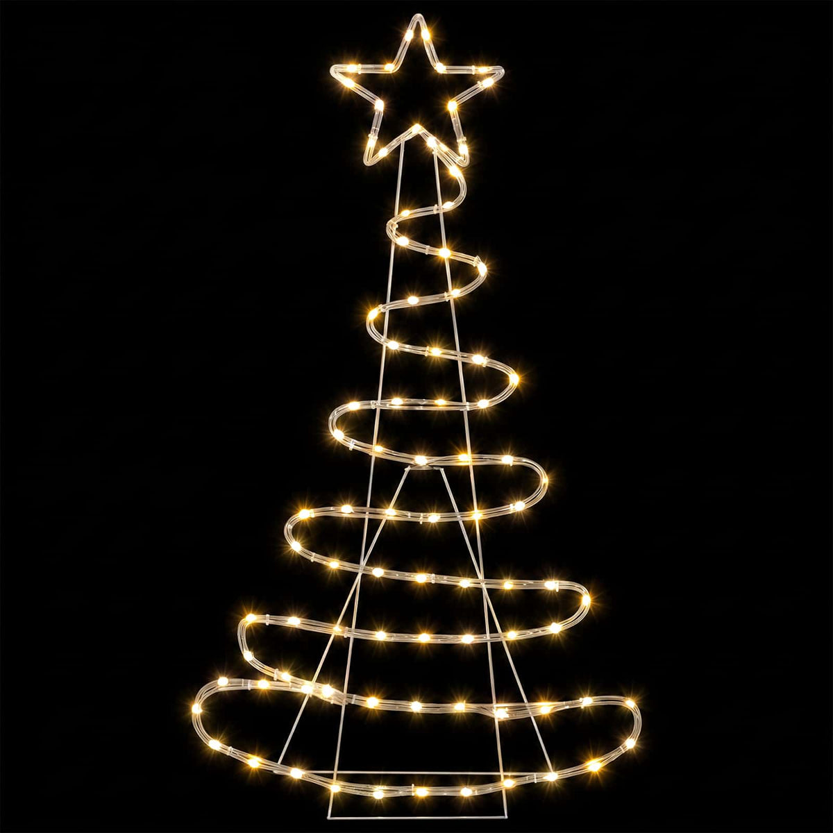 LED Sign Christmas Tree LOVIISA 100 LEDs Warm White 51 x 99 cm