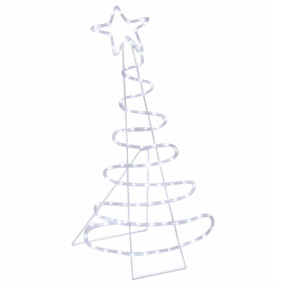 LED Sign Christmas Tree LOVIISA 100 LEDs Cold White 51 x 99 cm