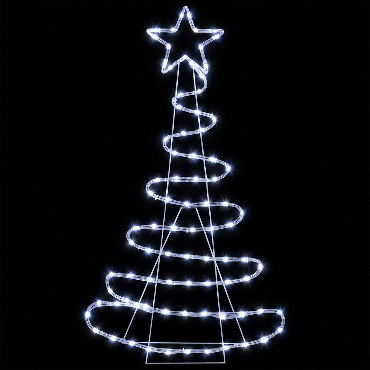 LED Sign Christmas Tree LOVIISA 100 LEDs Cold White 51 x 99 cm