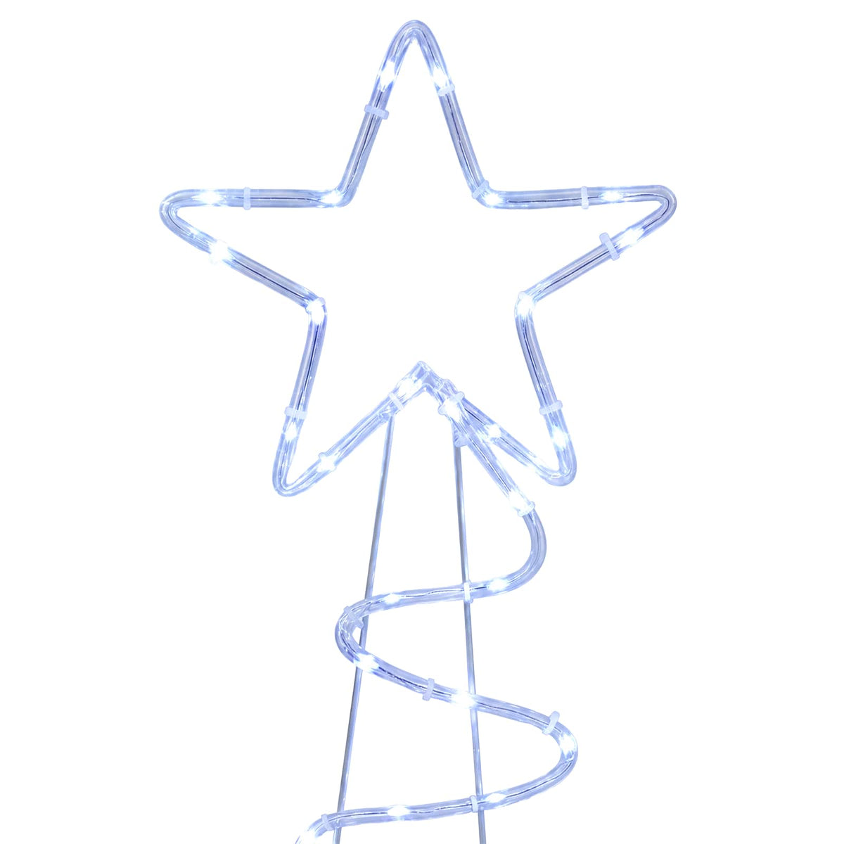 LED Sign Christmas Tree LOVIISA 100 LEDs Blue 51 x 99 cm
