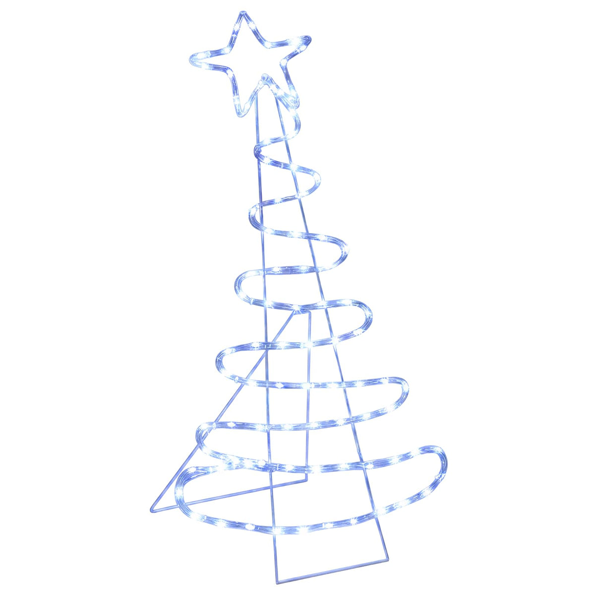 LED Sign Christmas Tree LOVIISA 100 LEDs Blue 51 x 99 cm