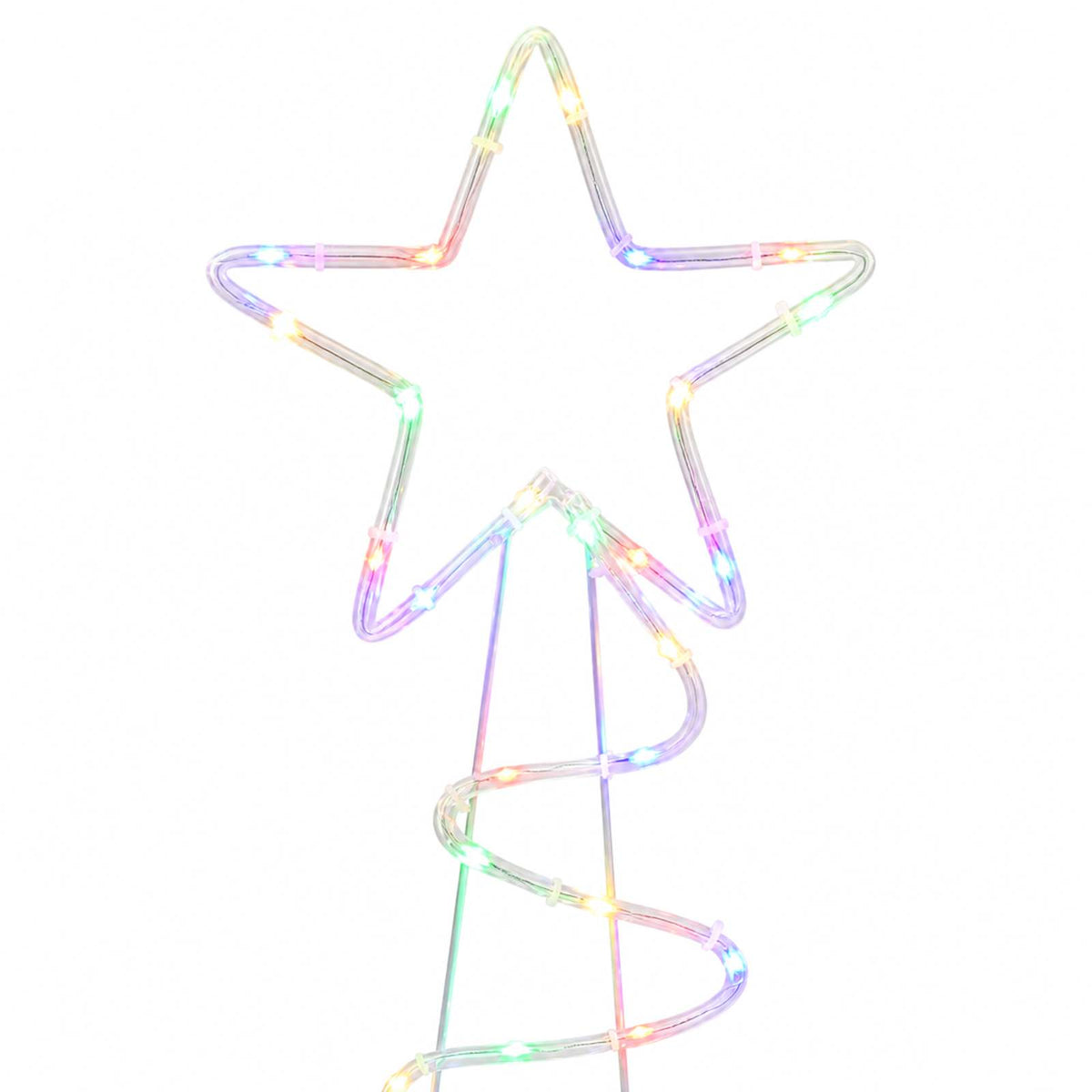 LED Sign Christmas Tree LOVIISA 100 LEDs Multicolour 51 x 99 cm