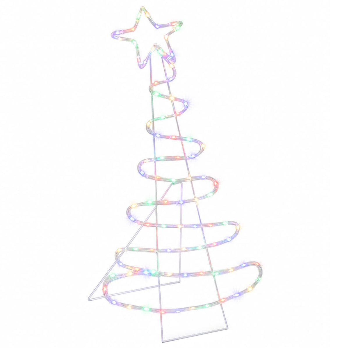 LED Sign Christmas Tree LOVIISA 100 LEDs Multicolour 51 x 99 cm