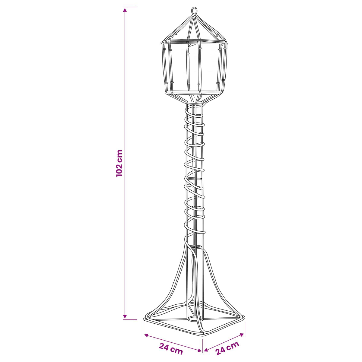 LED Sign Street Lamp LOVIISA 160 LEDs Cold White