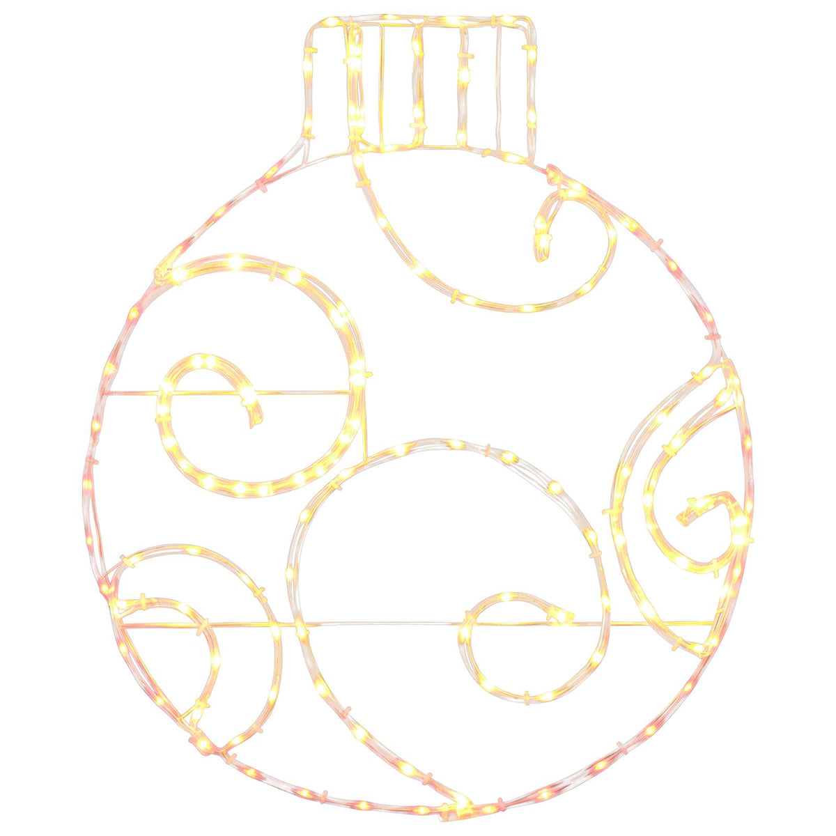 LED Sign Bauble LOVIISA 160 LEDs Red 55 x 65 cm