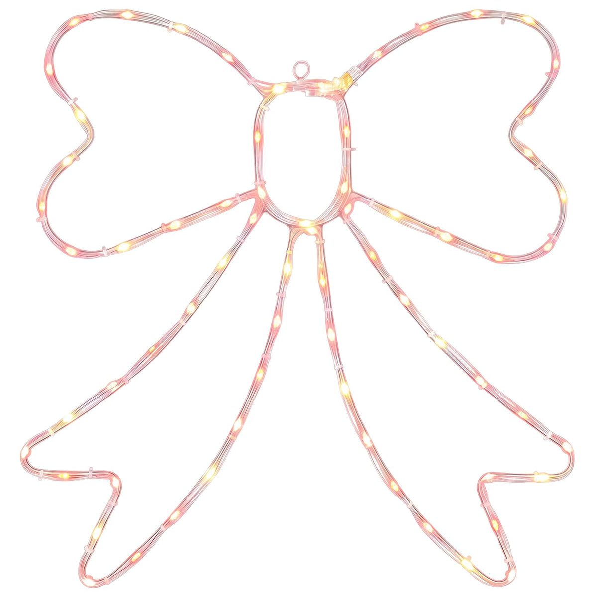 LED Rope Light Bow LOVIISA 70 LEDs Red 50 x 51 cm
