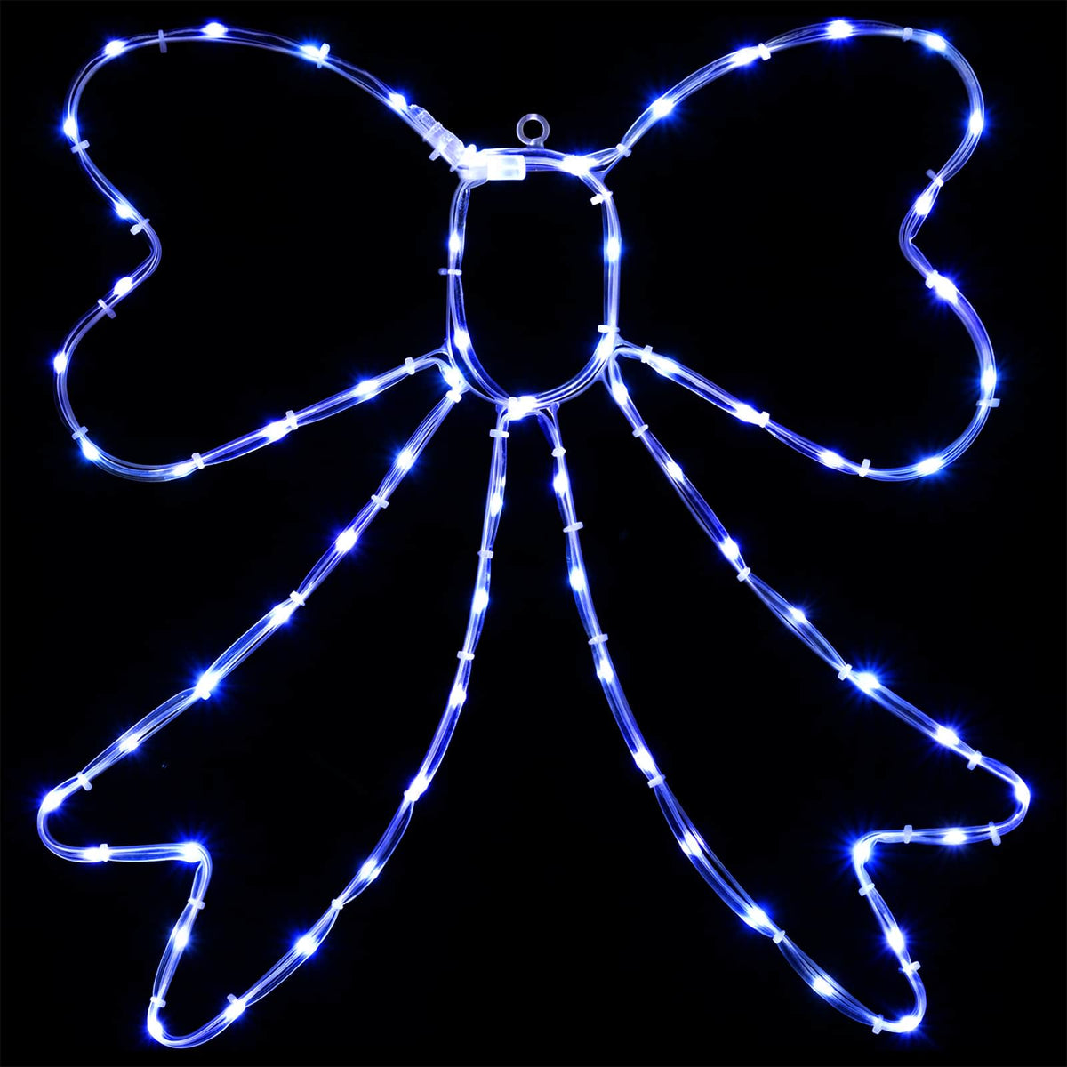 LED Rope Light Bow LOVIISA 70 LEDs Blue 50 x 51 cm