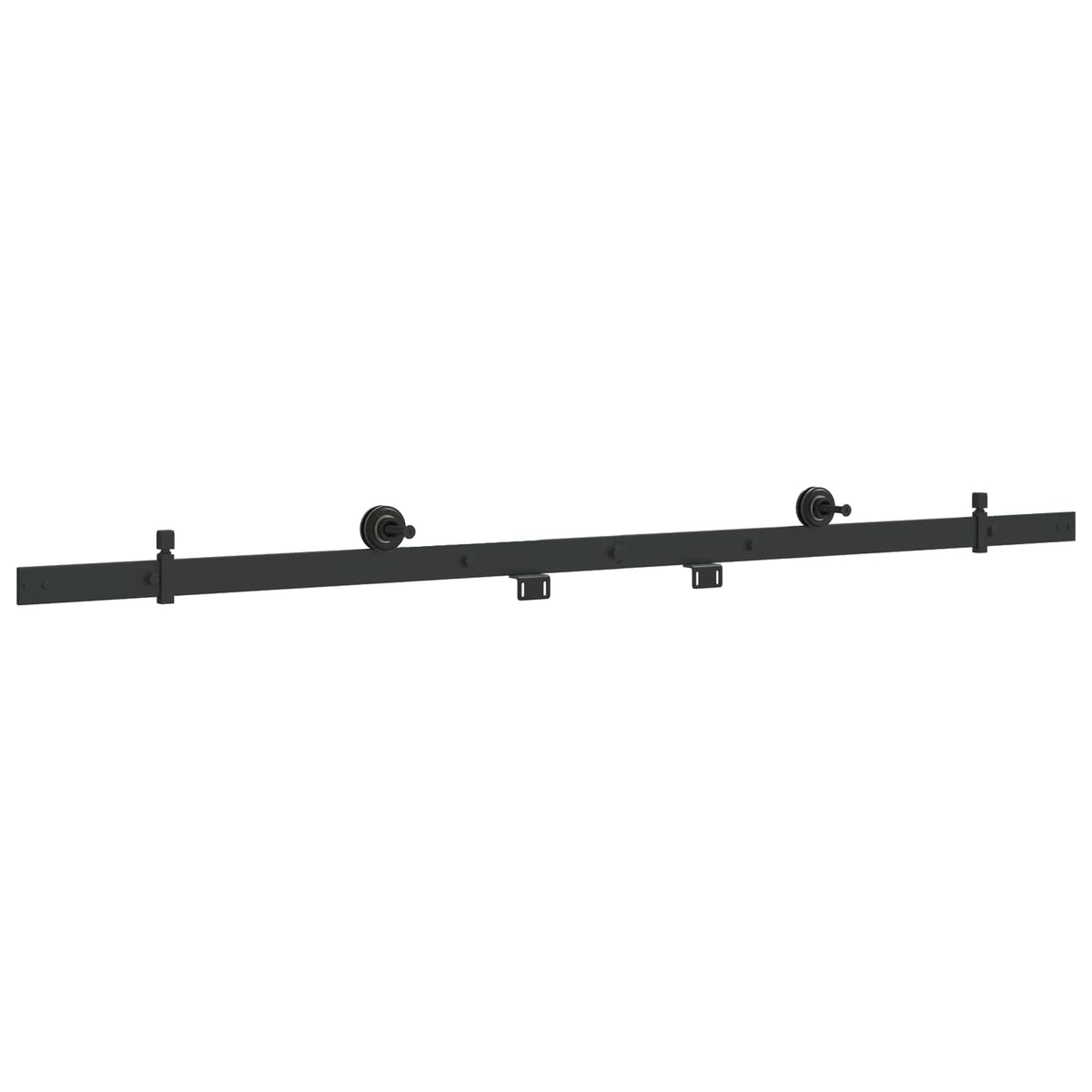Sliding Door Hardware Kit 152.4 cm Steel Black