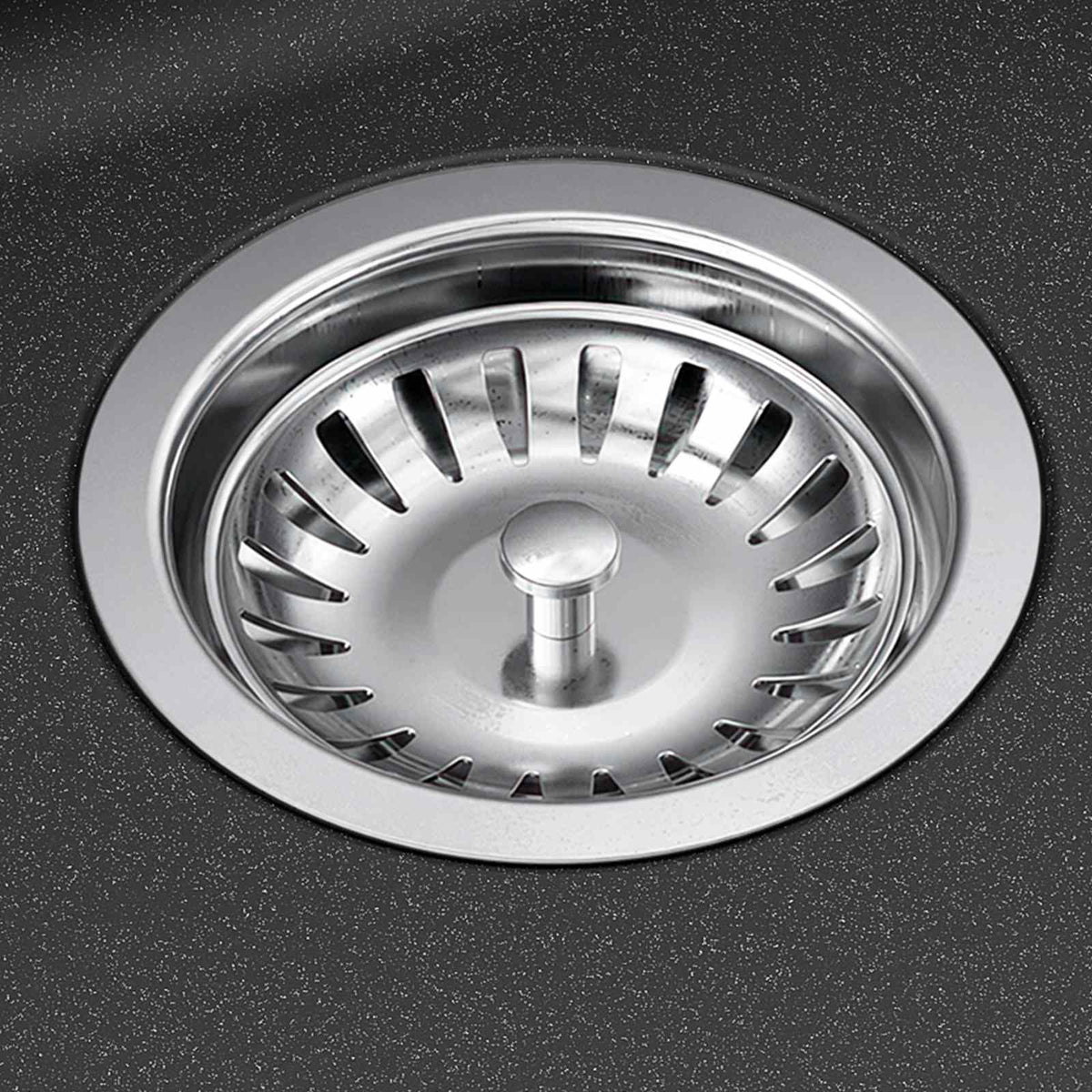 Kitchen Sink Single Basin Granite 42.5 x 50 x 31 cm Graphite