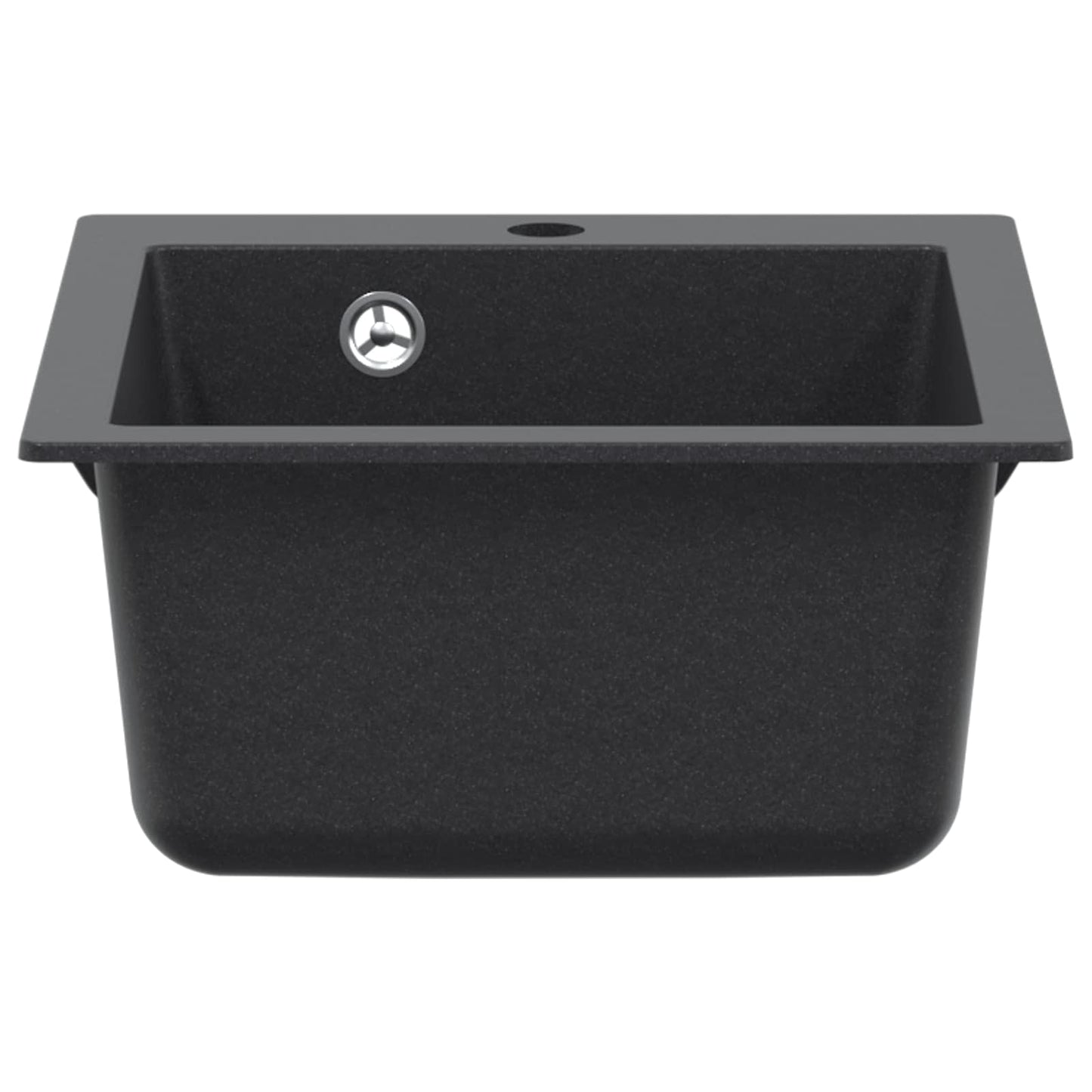Kitchen Sink Single Basin Granite 42.5 x 50 x 31 cm Graphite