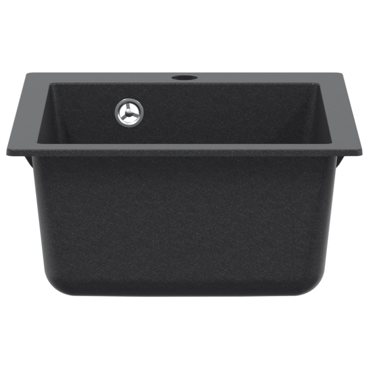 Kitchen Sink Single Basin Granite 42.5 x 50 x 31 cm Graphite