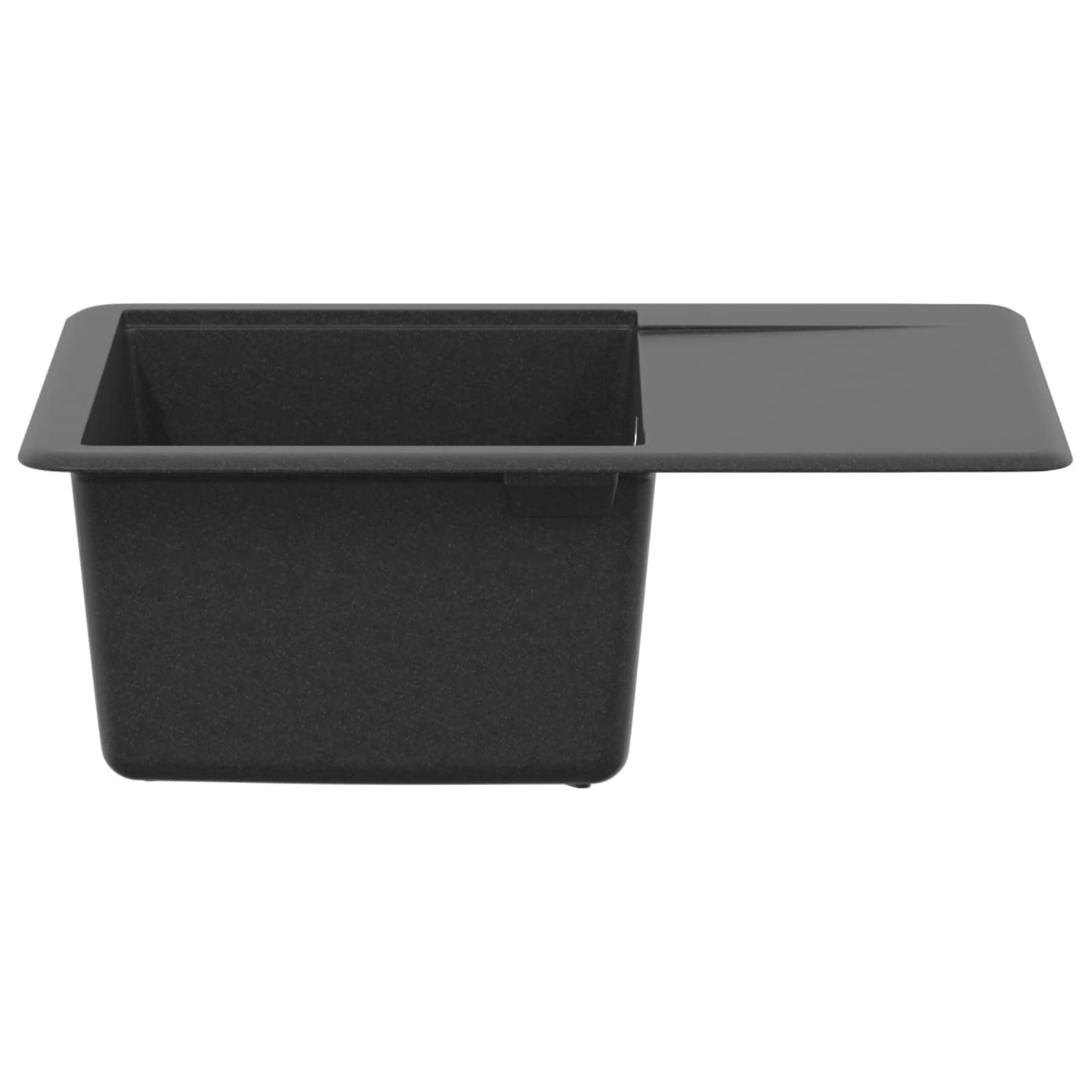 Kitchen Sink Single Basin Granite 56 x 46 x 19 cm Graphite