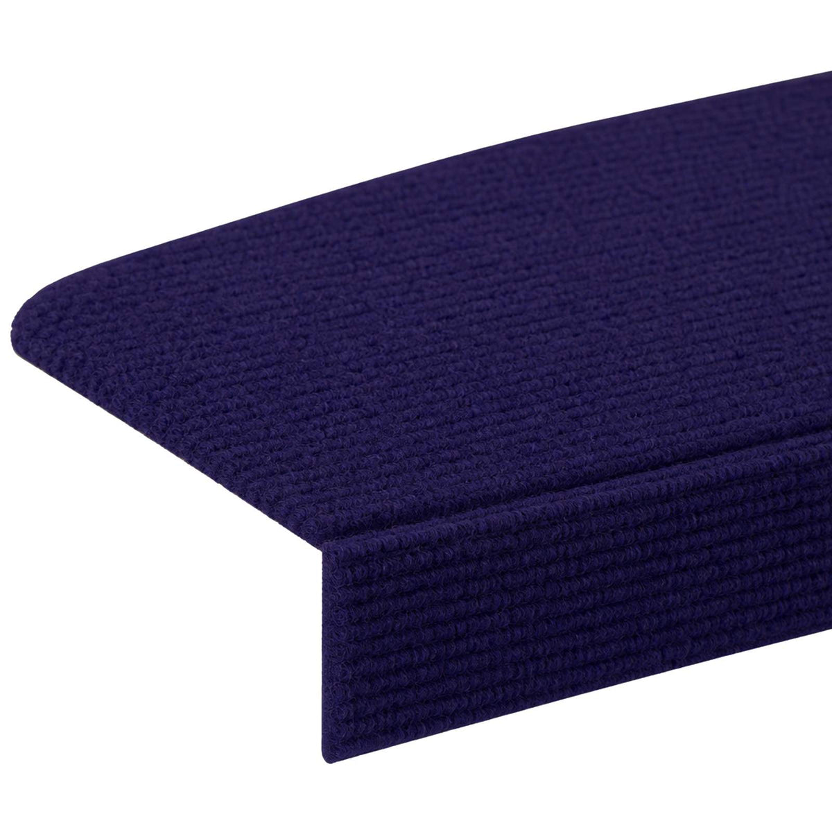 Stair Mats 15 pcs 56 x 17 x 3 cm Blue Polyester Half-round
