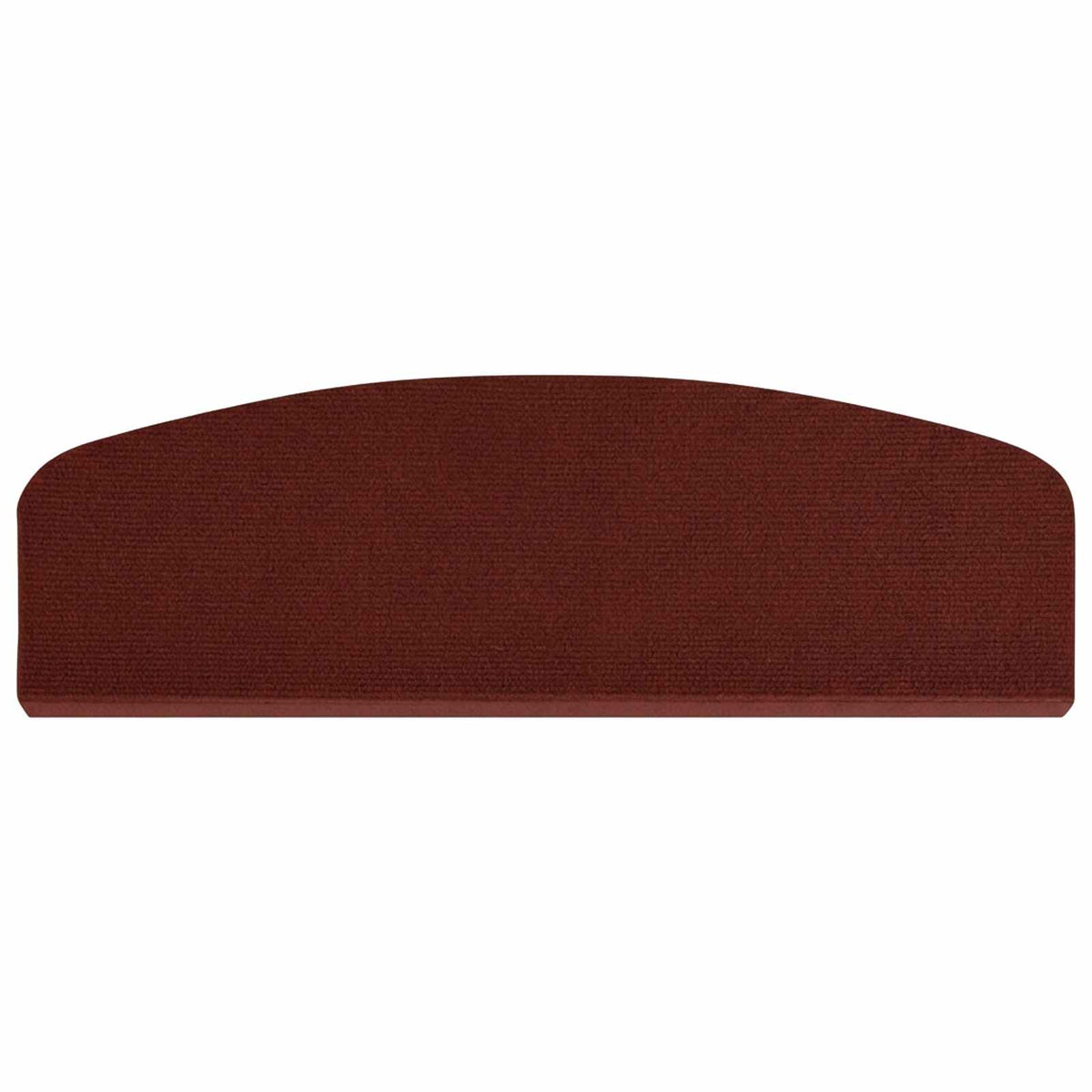 Stair Mats 15 pcs 56 x 17 x 3 cm Burgundy Polyester Half-round