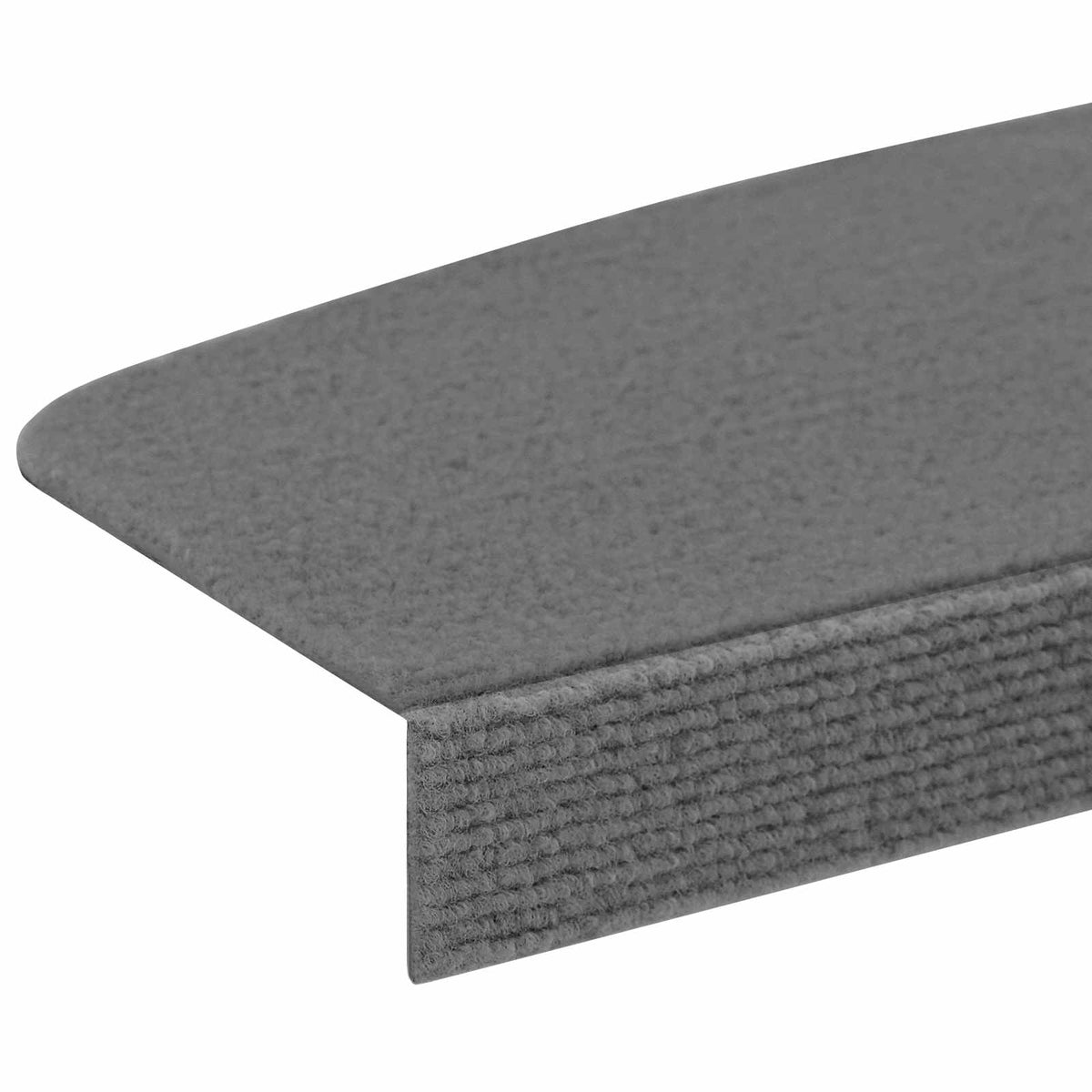 Stair Mats 15 pcs 56 x 17 x 3 cm Light Grey Polyester
