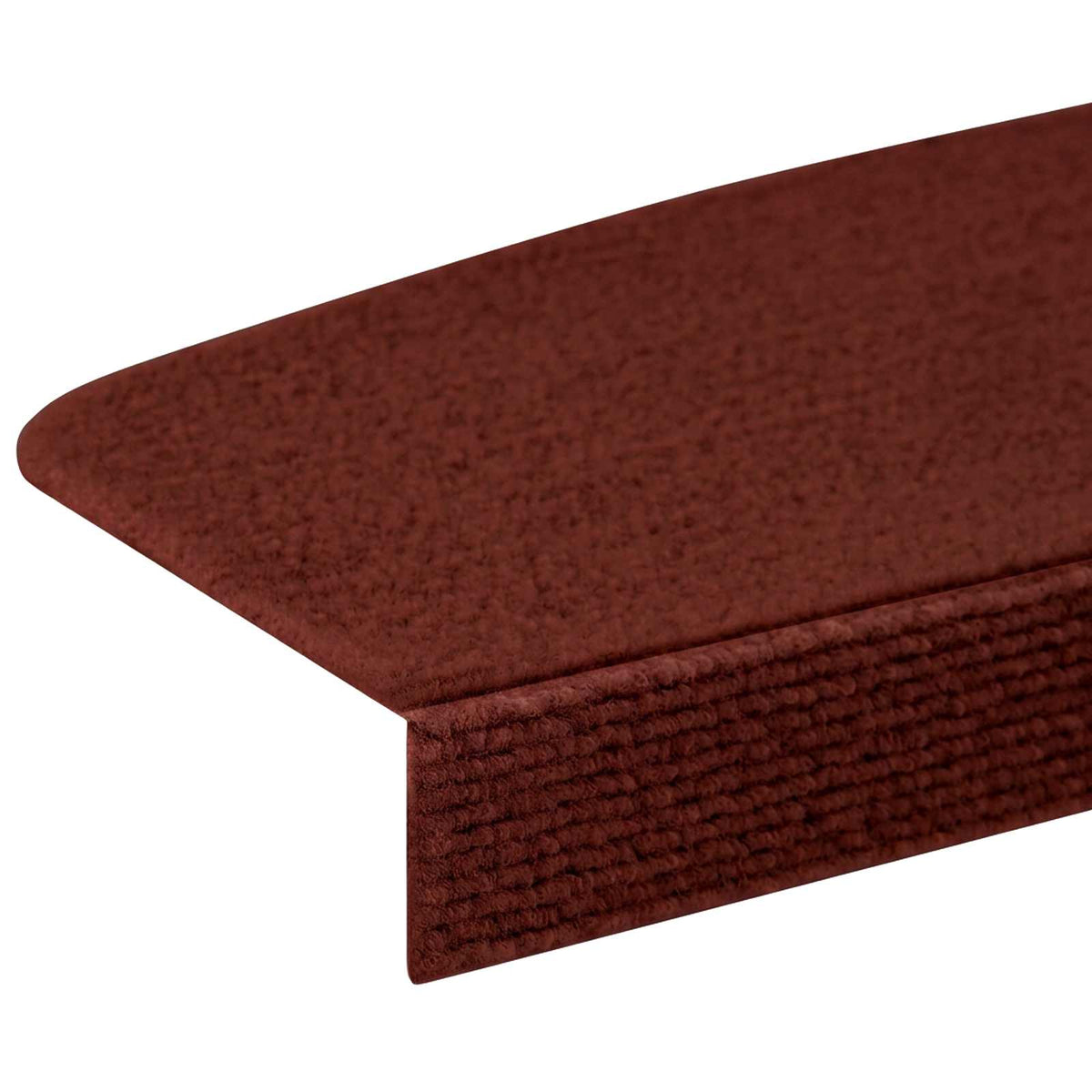 Stair Mats 15 pcs 65 x 21 x 4 cm Burgundy Polyester Half-round