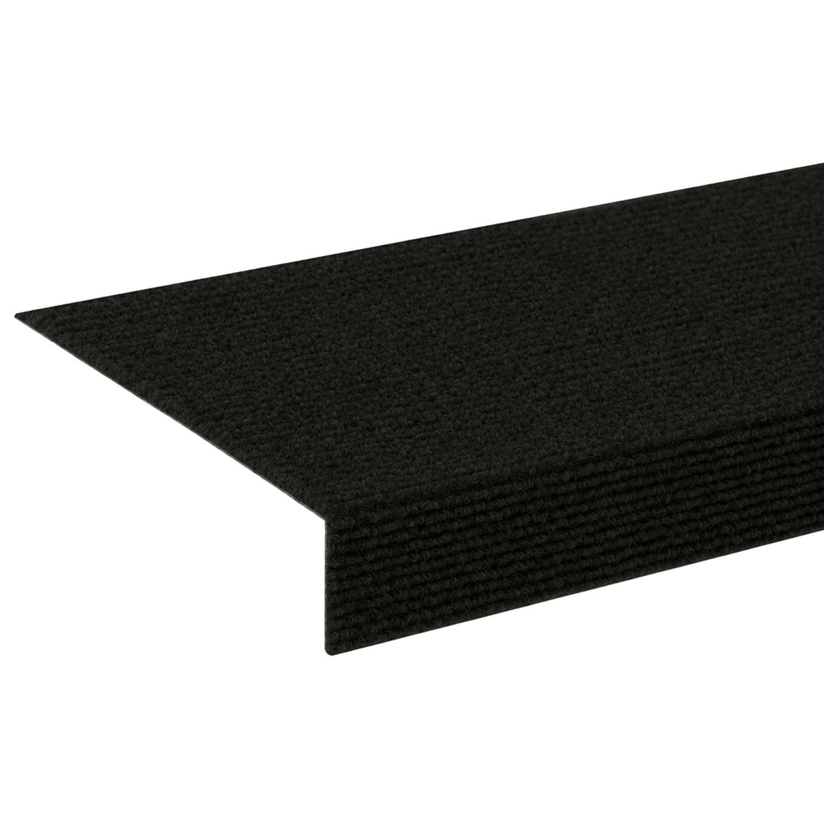 Stair Mats 15 pcs 65 x 21 x 4 cm Black Polyester Rectangular