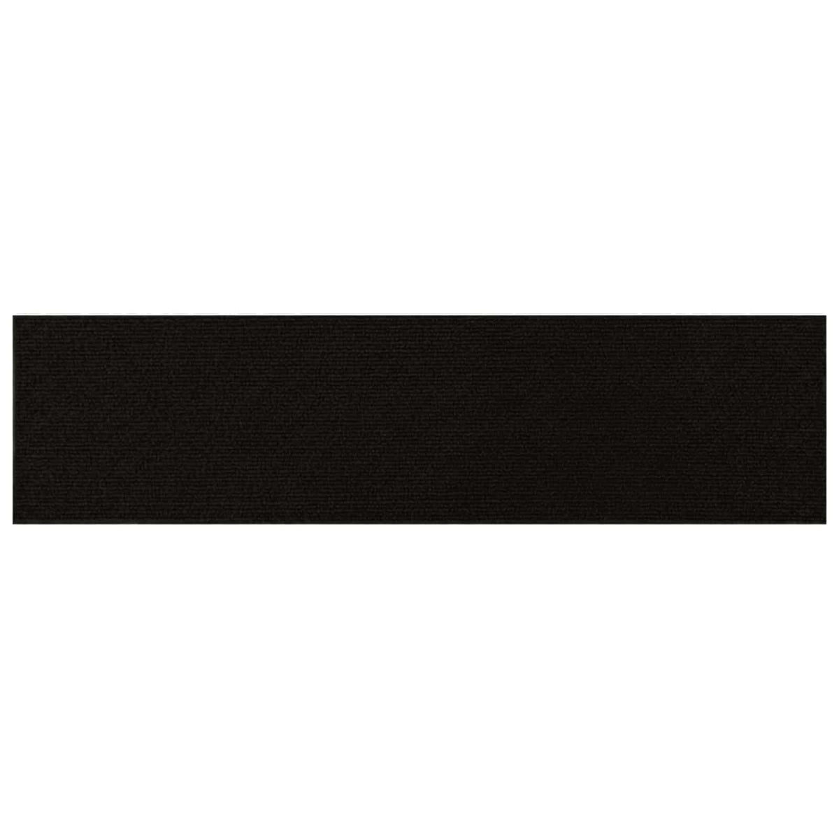 Stair Mats 15 pcs 76 x 20 cm Black Polyester Rectangular